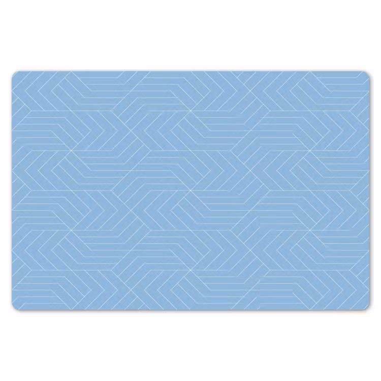 Blauw - Wit - Lijnen - Patroon Placemat vinyl groot 368 -zzsfeer1_Kitchenyeah-website