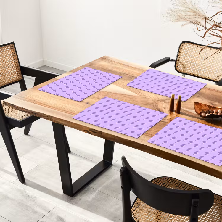 Bliksem - Paars - Lila Placemat vinyl groot 368 -zzsfeer4_Kitchenyeah-website