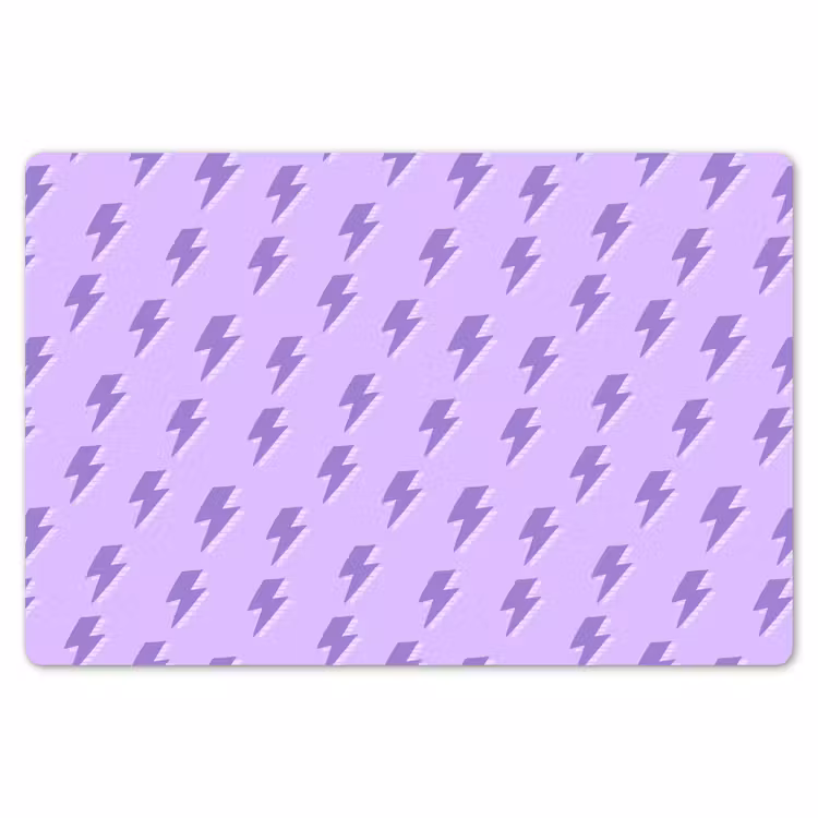 Bliksem - Paars - Lila Placemat vinyl groot 368 -zzsfeer1_Kitchenyeah-website