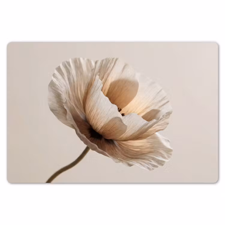 Bloem - Beige - Crème Placemat vinyl groot -zzsfeer1_Kitchenyeah-website