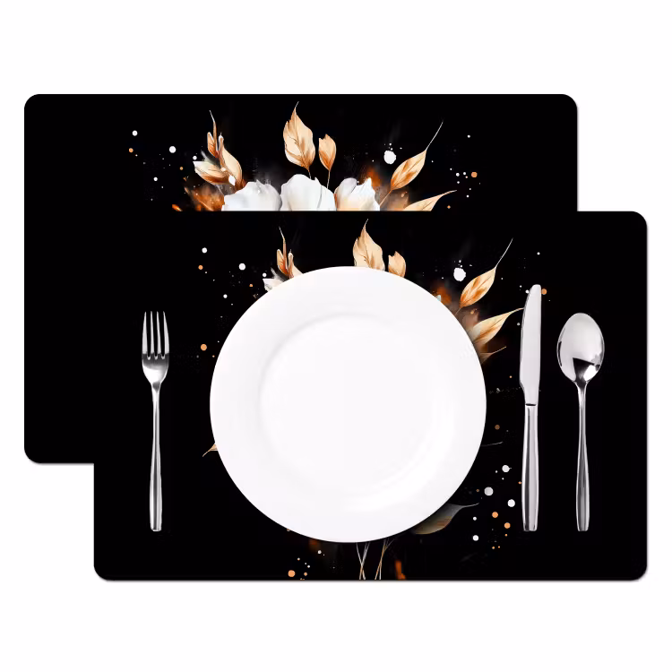 Bloem - Verf - Goud - Graffiti - Modern Placemat vinyl groot -zzsfeer2_Kitchenyeah-website