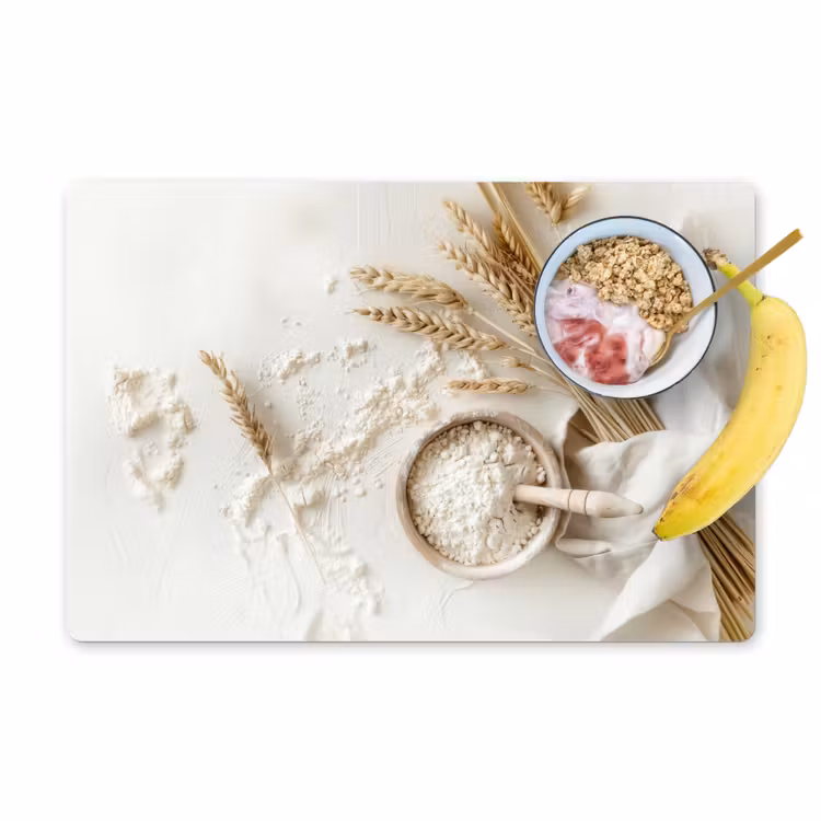 Bloem - Hout - Tarwe Placemat vinyl groot -zzzproduct_Kitchenyeah-website