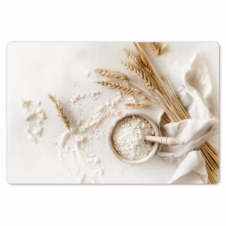 Bloem - Hout - Tarwe Placemat vinyl groot -zzsfeer1_Kitchenyeah-website