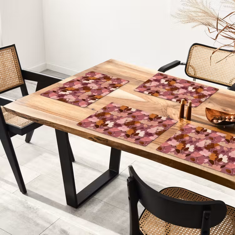 Bloem - Patroon - Roze Placemat vinyl groot 368 -zzsfeer4_Kitchenyeah-website