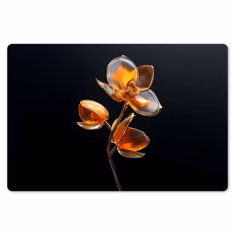 Bloem - Orchidee - Oranje Placemat vinyl groot -zzsfeer1_Kitchenyeah-website