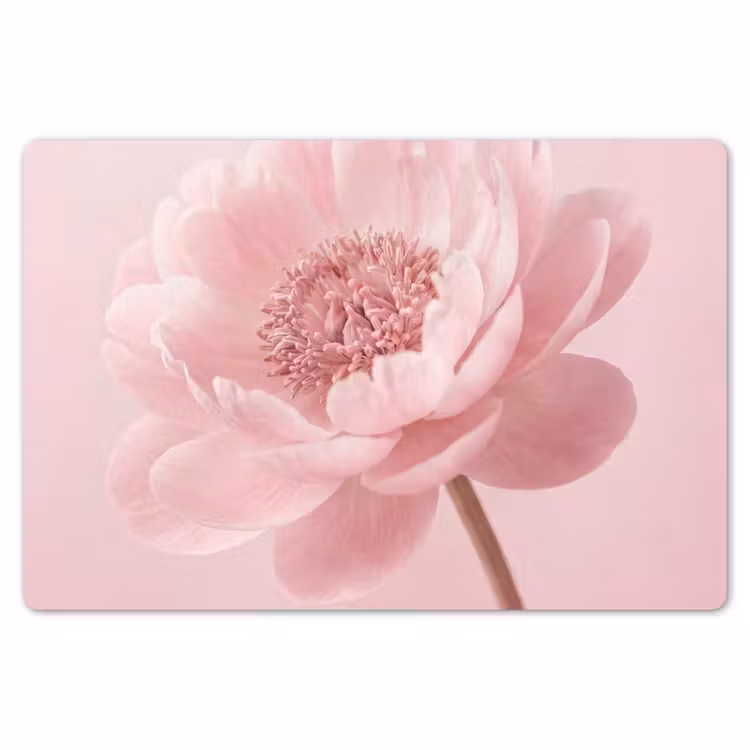 Bloem - Pioenroos - Roze Placemat vinyl groot -zzsfeer1_Kitchenyeah-website