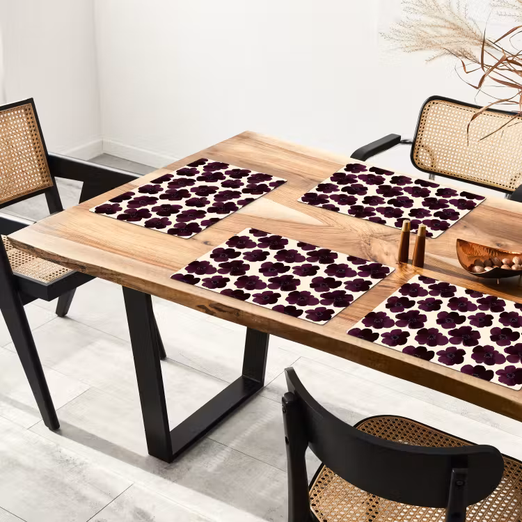 Bloemen - Aquarel - Paars Placemat vinyl groot 368 -zzsfeer4_Kitchenyeah-website