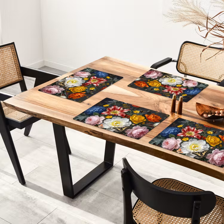 Bloemen - Boeket - Klassiek - Kleurrijk - Natuur Placemat vinyl groot -zzsfeer4_Kitchenyeah-website