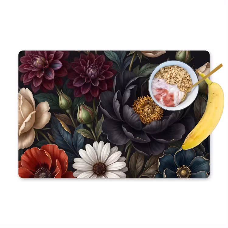 Bloemen - Boeket - Natuur - Klassiek - Weelderig Placemat vinyl groot -zzzproduct_Kitchenyeah-website