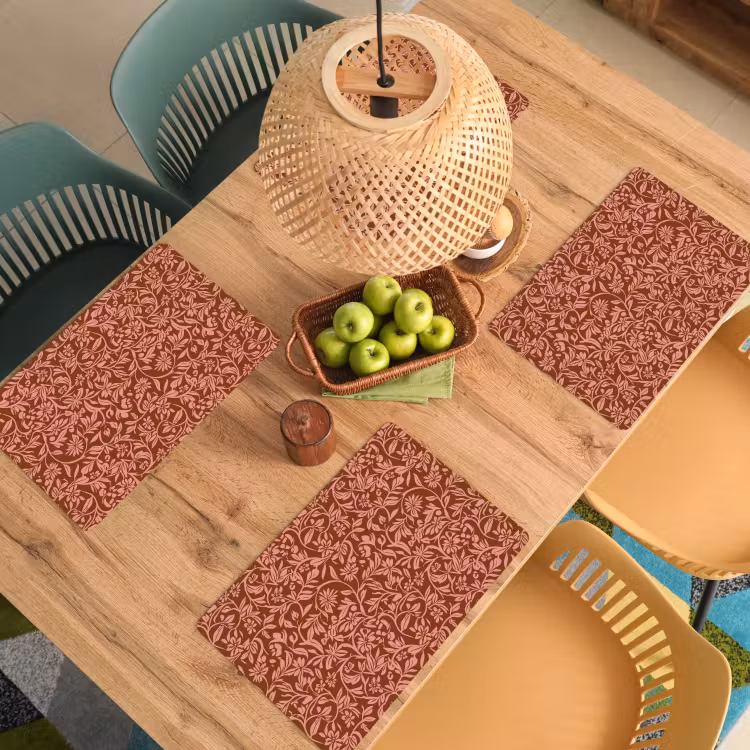 Bloemen - Print - Roze Placemat vinyl groot 368 -zzsfeer5_Kitchenyeah-website
