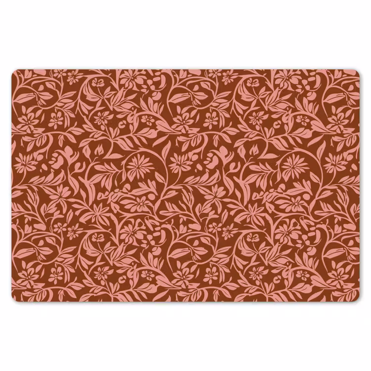 Bloemen - Print - Roze Placemat vinyl groot 368 -zzsfeer1_Kitchenyeah-website