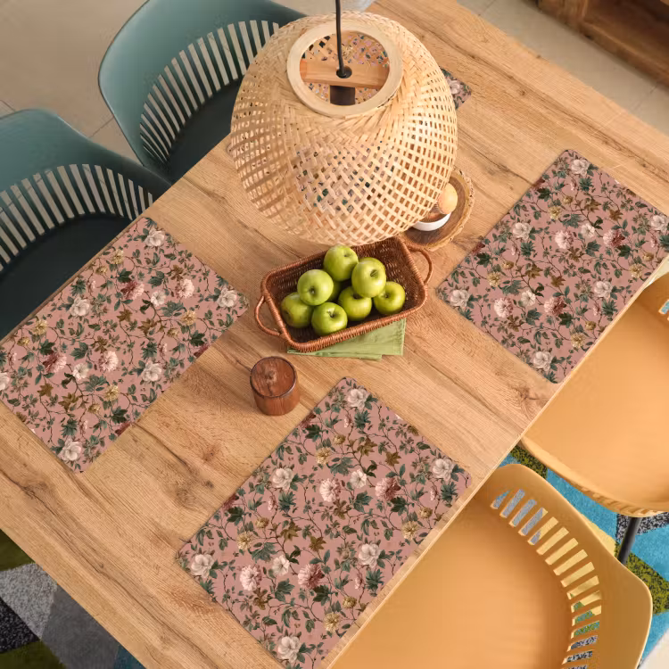 Bloemen - Klassiek - Roze Placemat vinyl groot 368 -zzsfeer5_Kitchenyeah-website