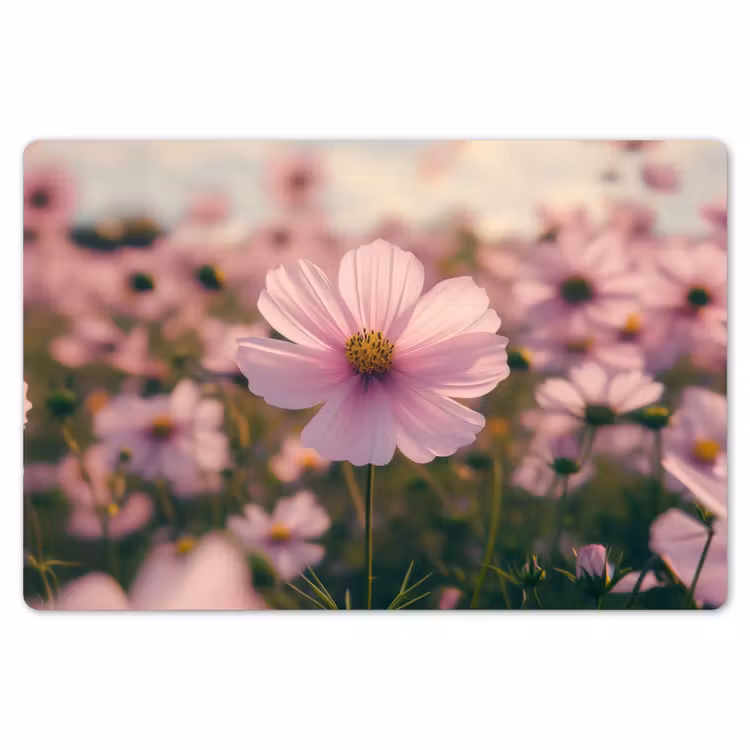Bloemen - Paars - Wazig Placemat vinyl groot -zzsfeer1_Kitchenyeah-website