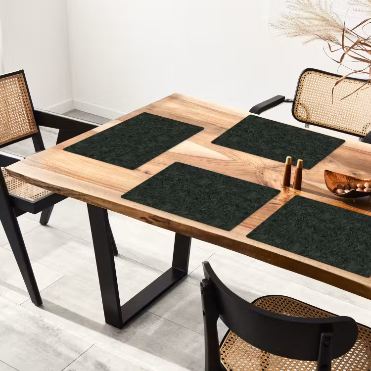 Bloemen - Lijnen - Groen Placemat vinyl groot 368 -zzsfeer4_Kitchenyeah-website