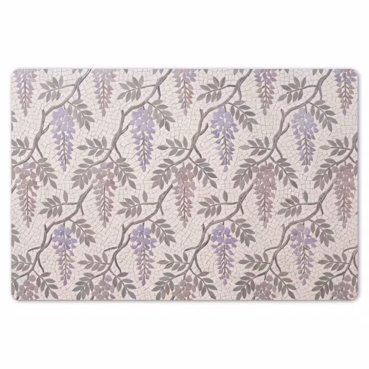 Bloemen - Mozaïek - Natuur - Patroon - Paars Placemat vinyl groot -zzsfeer1_Kitchenyeah-website
