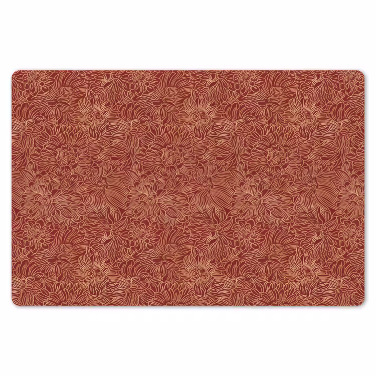 Bloemen - Motief - Rood Placemat vinyl groot 368 -zzsfeer1_Kitchenyeah-website