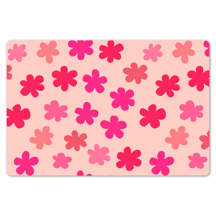 Bloemen - Patroon - Roze Placemat vinyl groot -zzsfeer1_Kitchenyeah-website