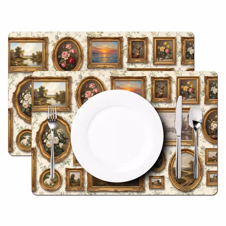 Bloemen - Roze - Stilleven - Klassiek Placemat vinyl groot -zzsfeer2_Kitchenyeah-website