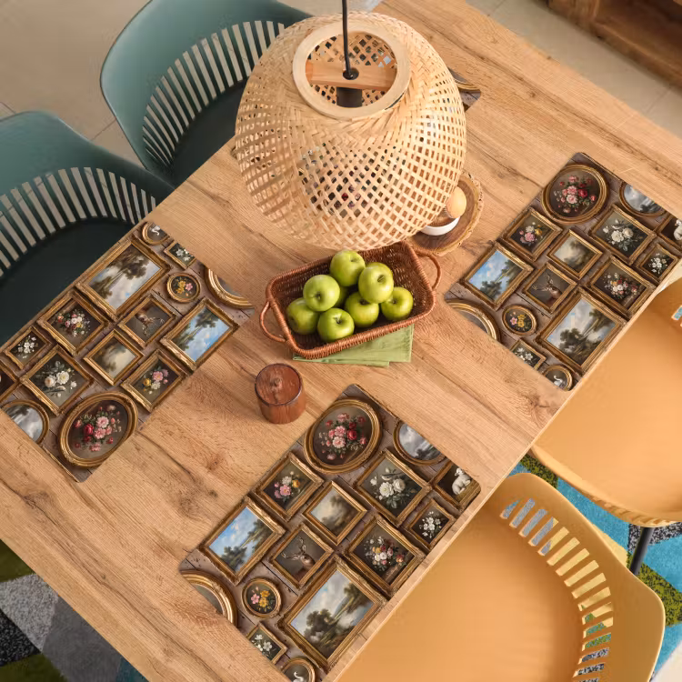 Bloemen - Rozen - Klassiek - Vaas - Kleurrijk Placemat vinyl groot -zzsfeer5_Kitchenyeah-website