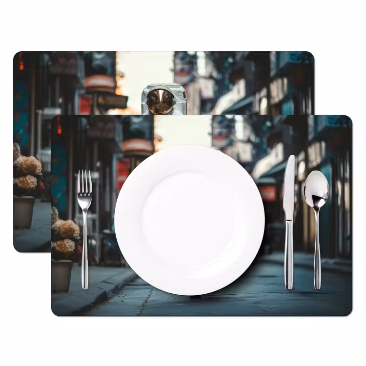 Boeket - Bloemen - Kleurrijk - Astronaut Placemat vinyl groot -zzsfeer2_Kitchenyeah-website