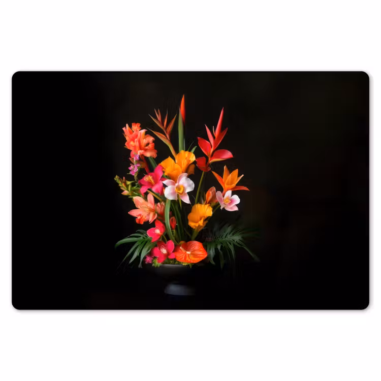 Boeket - Bloemen - Exotisch Placemat vinyl groot -zzsfeer1_Kitchenyeah-website