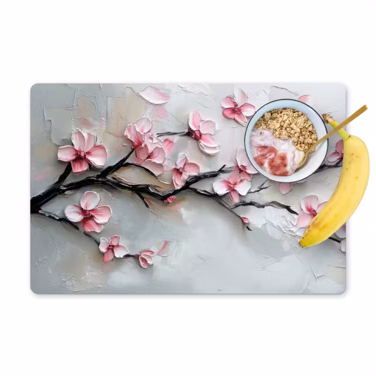Bloesem - Kunstzinnig - Roze - Sakura Placemat vinyl groot -zzzproduct_Kitchenyeah-website