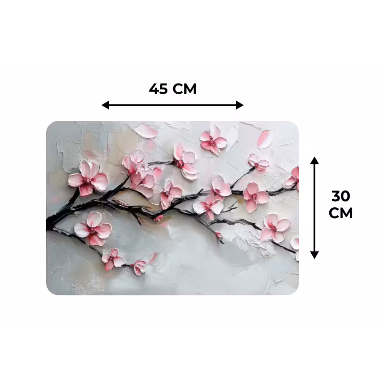Bloesem - Kunstzinnig - Roze - Sakura Placemat vinyl groot -specs