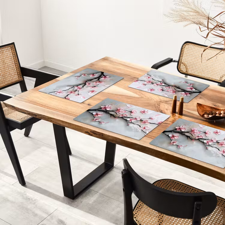 Bloesem - Kunstzinnig - Roze - Sakura Placemat vinyl groot -zzsfeer4_Kitchenyeah-website