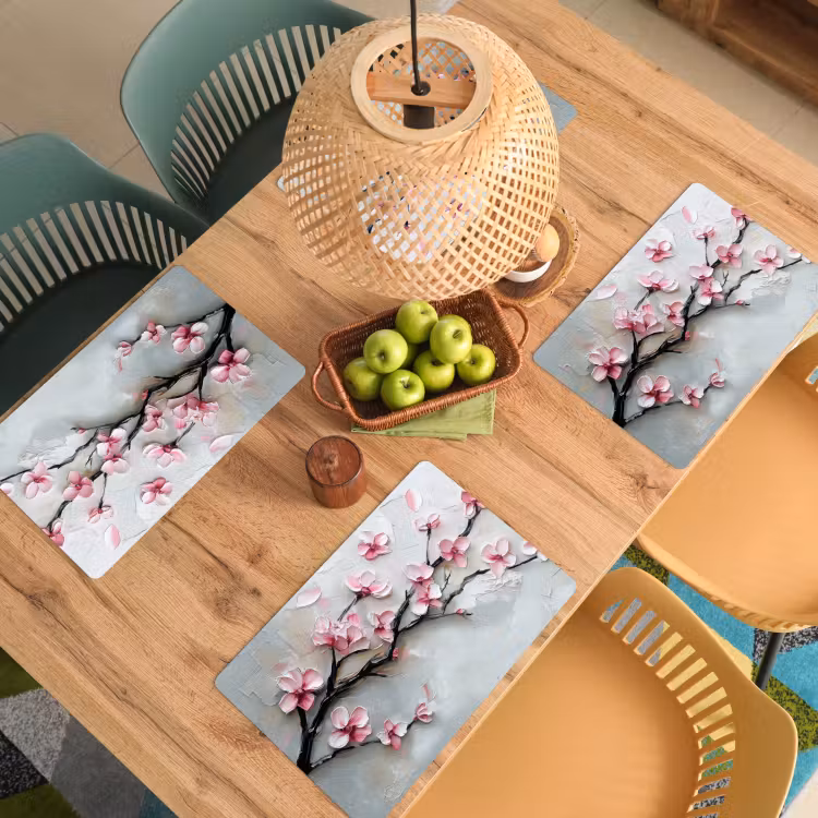 Bloesem - Kunstzinnig - Roze - Sakura Placemat vinyl groot -zzsfeer5_Kitchenyeah-website