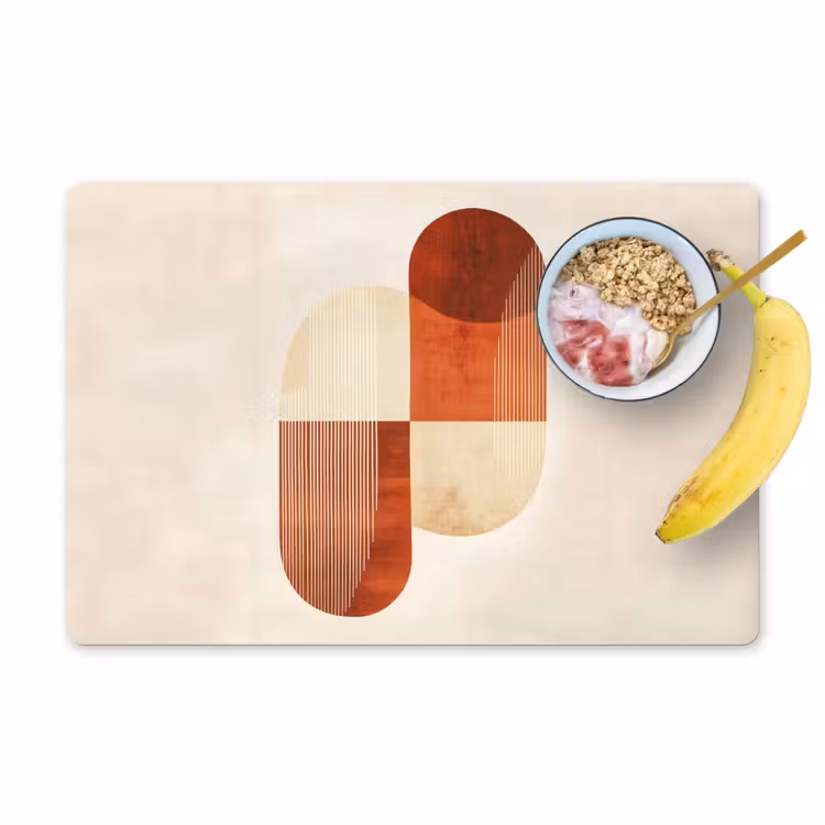 Bogen - Beige - Vormen Placemat vinyl groot -zzzproduct_Kitchenyeah-website
