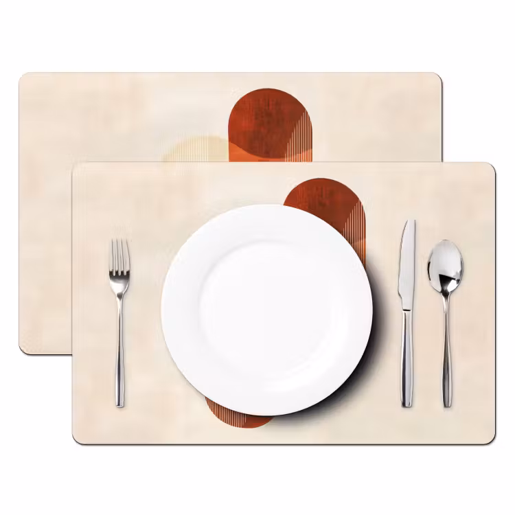 Bogen - Beige - Vormen Placemat vinyl groot -zzsfeer2_Kitchenyeah-website