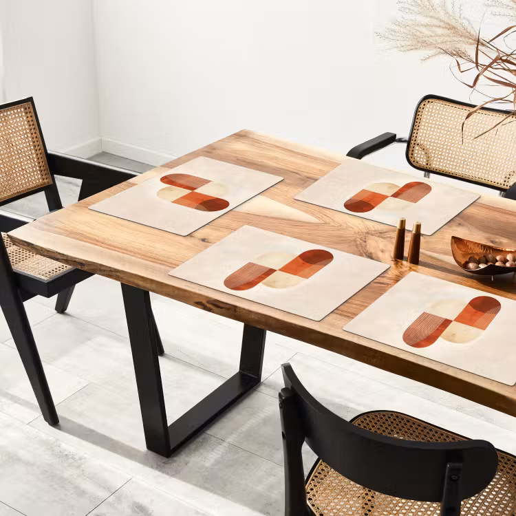 Bogen - Beige - Vormen Placemat vinyl groot -zzsfeer4_Kitchenyeah-website