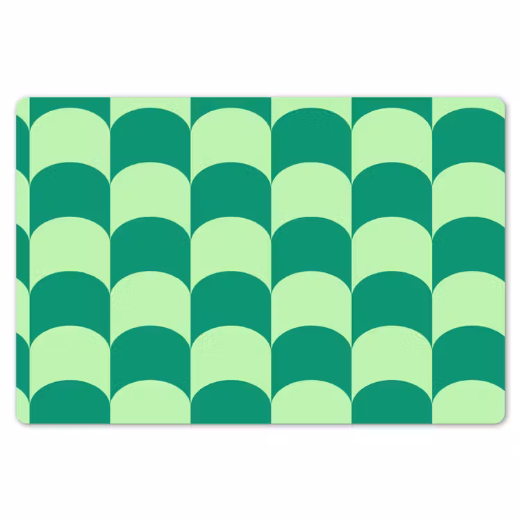 Bogen - Groen - Gestapeld Placemat vinyl groot 368 -zzsfeer1_Kitchenyeah-website