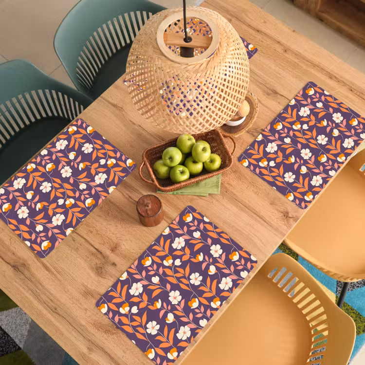 Boho - Vintage - Paars Placemat vinyl groot 368 -zzsfeer5_Kitchenyeah-website