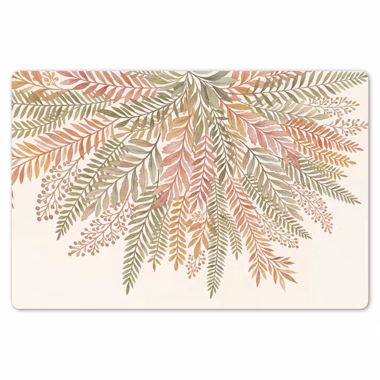 Botanisch - Aquarel - Kleurrijk Placemat vinyl groot -zzsfeer1_Kitchenyeah-website
