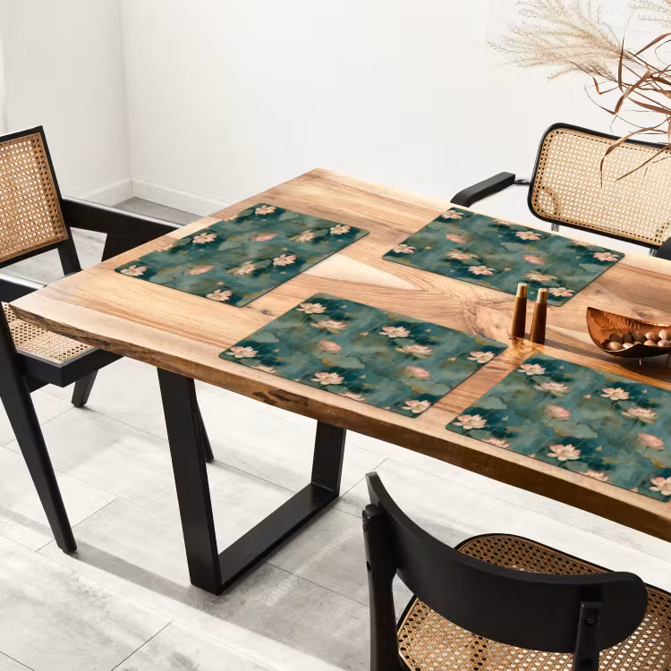 Botanisch - Bloemen - Roze Placemat vinyl groot 368 -zzsfeer4_Kitchenyeah-website