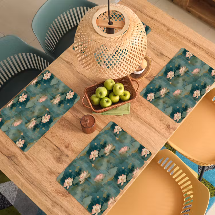 Botanisch - Bloemen - Roze Placemat vinyl groot 368 -zzsfeer5_Kitchenyeah-website