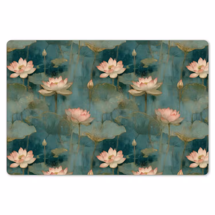 Botanisch - Bloemen - Roze Placemat vinyl groot 368 -zzsfeer1_Kitchenyeah-website