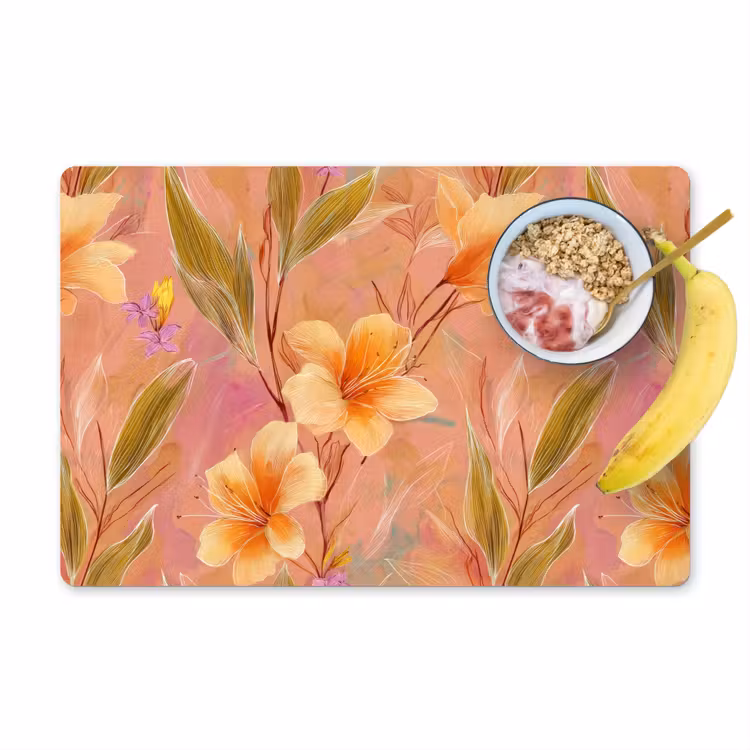 Botanisch - Bloemen - Kleurrijk Placemat vinyl groot 368 -zzzproduct_Kitchenyeah-website