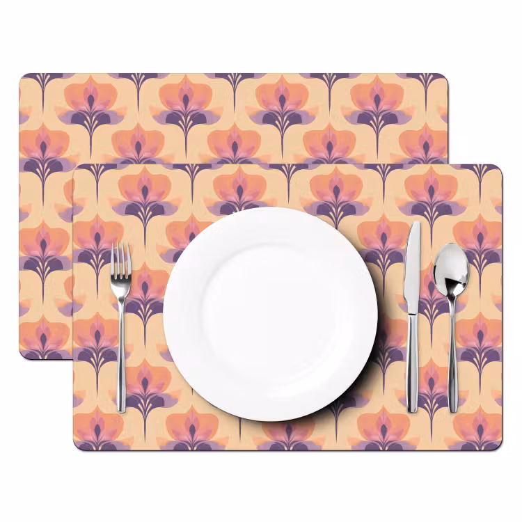Botanisch - Patroon - Pastel Placemat vinyl groot 368 -zzsfeer2_Kitchenyeah-website