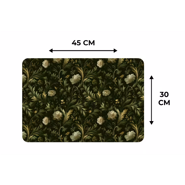 Botanisch - Naadloos - Bloemen Placemat vinyl groot 368 -specs