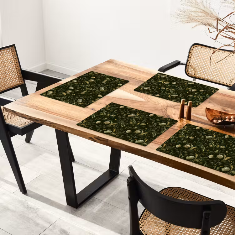 Botanisch - Naadloos - Bloemen Placemat vinyl groot 368 -zzsfeer4_Kitchenyeah-website