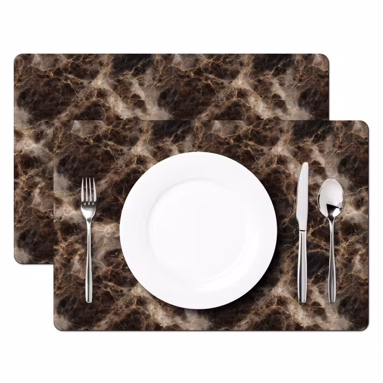 Bruin - Goud - Marmer Placemat vinyl groot 368 -zzsfeer2_Kitchenyeah-website