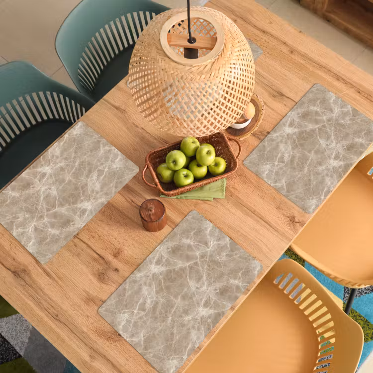 Bruin - Kristaladers - Marmer Placemat vinyl groot 368 -zzsfeer5_Kitchenyeah-website