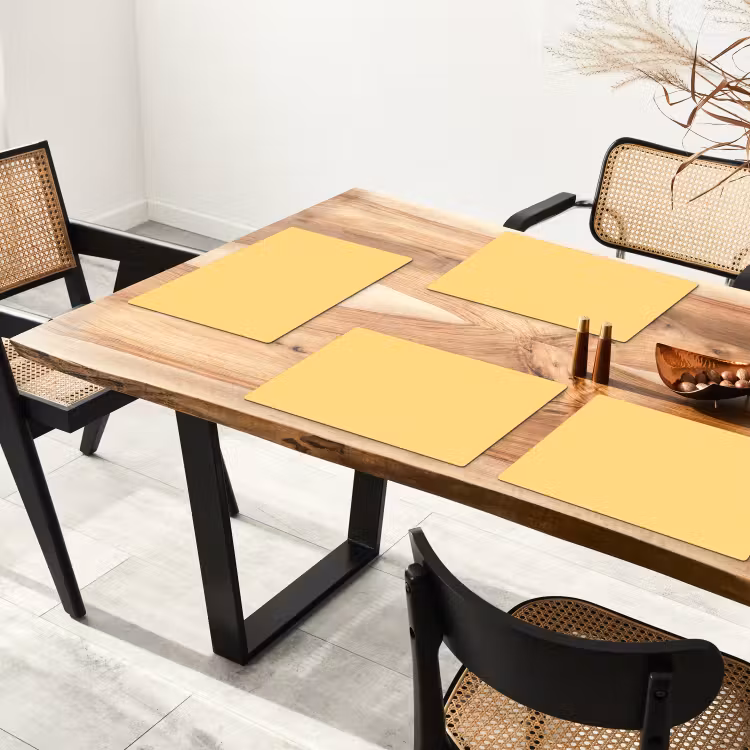 Butter - Geel - Yellow Placemat vinyl groot 368 -zzsfeer4_Kitchenyeah-website