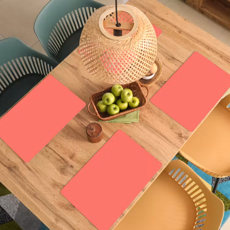 Coral - Punch - Koraal Placemat vinyl groot 368 -zzsfeer5_Kitchenyeah-website
