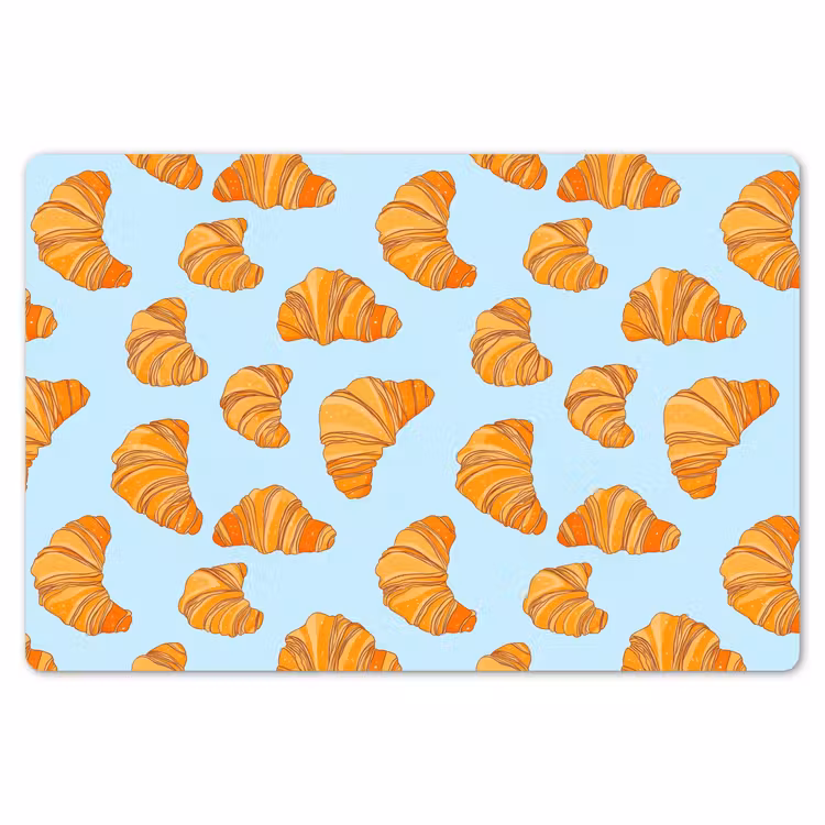 Croissant - Speels - Blauw Placemat vinyl groot 368 -zzsfeer1_Kitchenyeah-website