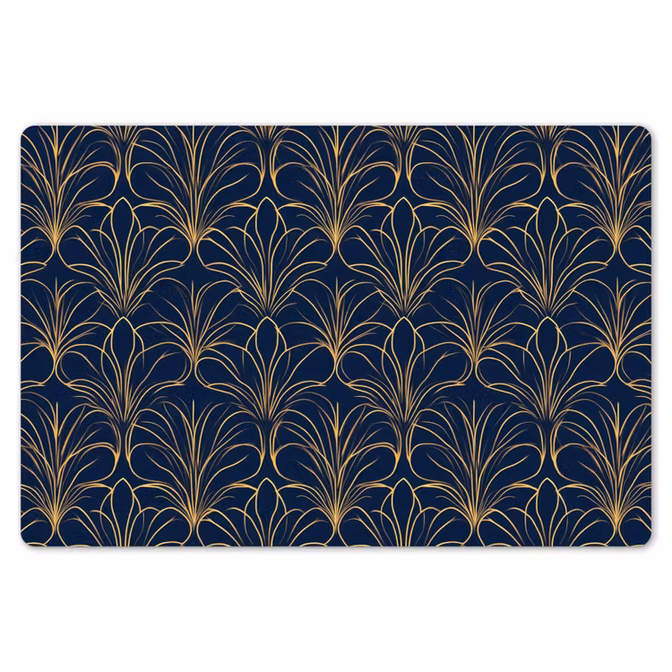 Deco - Waaier - Blauw Placemat vinyl groot 368 -zzsfeer1_Kitchenyeah-website