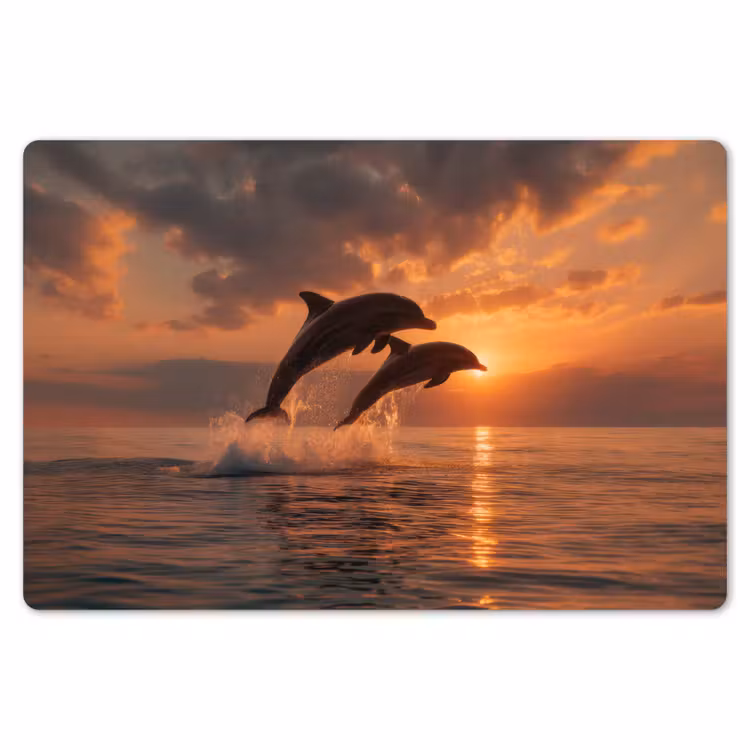 Dolfijnen - Zee - Realistisch Placemat vinyl groot -zzsfeer1_Kitchenyeah-website