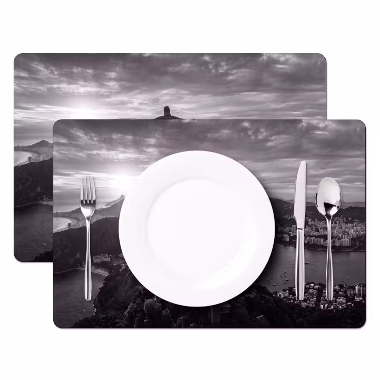 Monument - Stadsgezicht - Landschap - Zwart-wit Placemat vinyl groot -zzsfeer2_Kitchenyeah-website